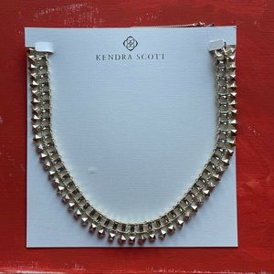 NWT Kendra Scott Oscar Gold Necklace
